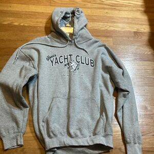 Abeles yacht club size large hoodie heavyweight cotton